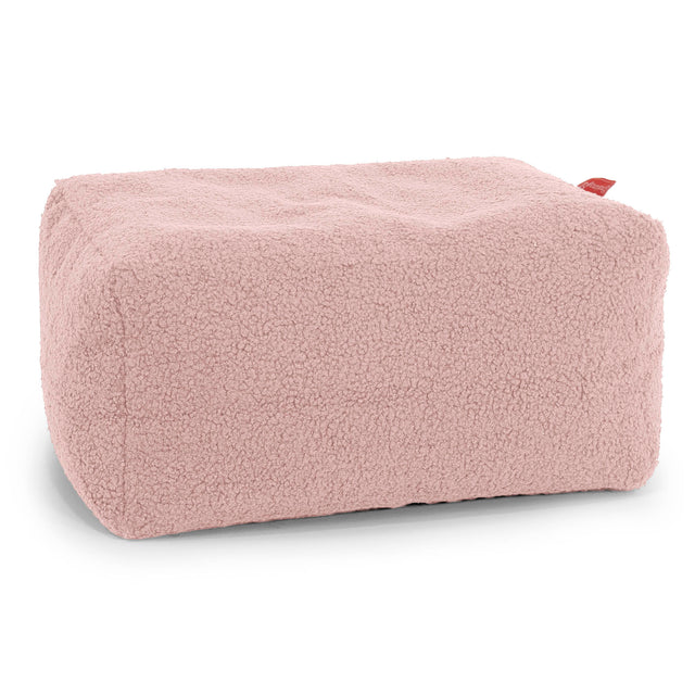 Poggiapiedi Piccolo - Bouclé Rosa1