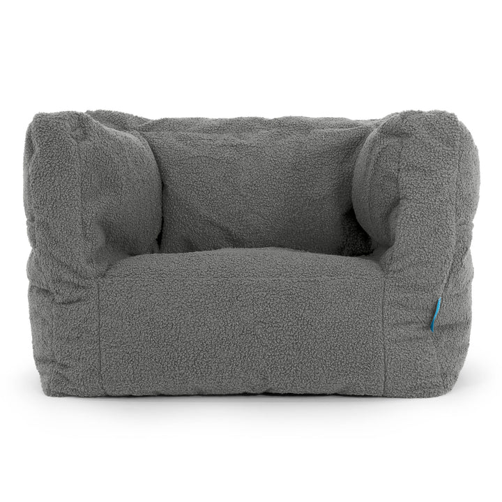 Poltrona Pouf Sacco Albert per Bambini 1 a 5 anni - Bouclé Grigio1