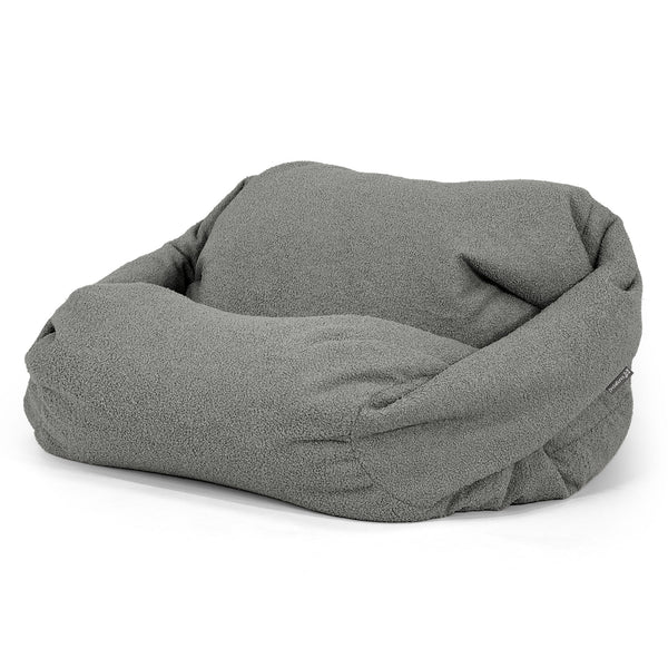 Poltrona Pouf Sacco Sabine - Bouclé Grigio