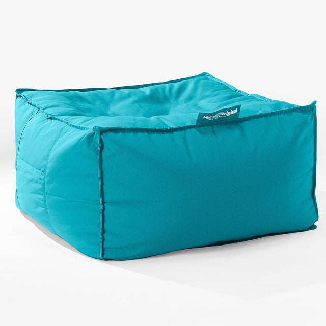 Cuscino Pouf Quadrato, Pouf Letto SoleiStorm™ Ultra 2000 h+ - Olefina Acqua 01