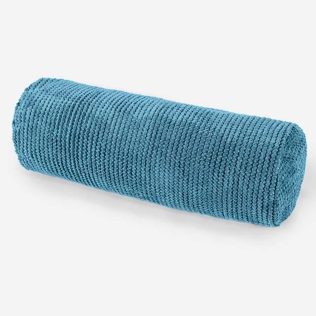 Cuscino a Rullo 20 x 55cm - Pompon Egeo Blu 01