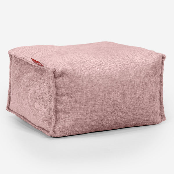 Poggiapiedi Piccolo - Ciniglia Rosa 01