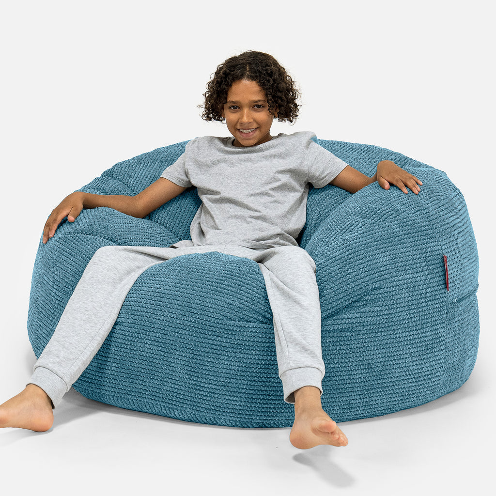 Lounge Pug Poltrona a Sacco Teens 6-14 anni Pompon Egeo Blu– Big Bertha  Original IT