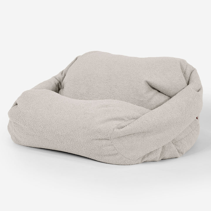 Poltrona Pouf Sacco Sabine - Bouclé Avorio_02