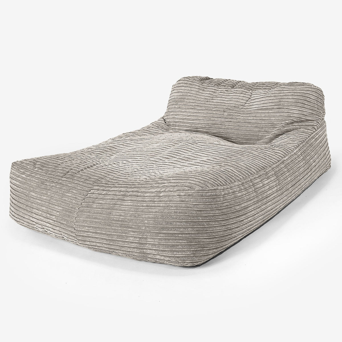 Lounge Pug, Pouf Chaise Longue, 2 Persone, Velluto a Coste