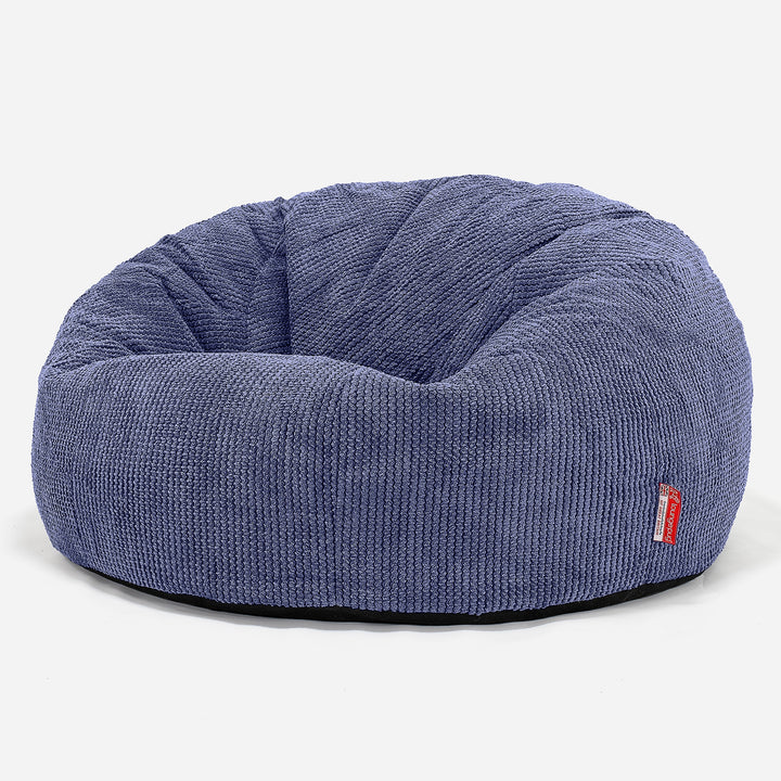 Pouf Divano, Sacco - Pompon Viola 01