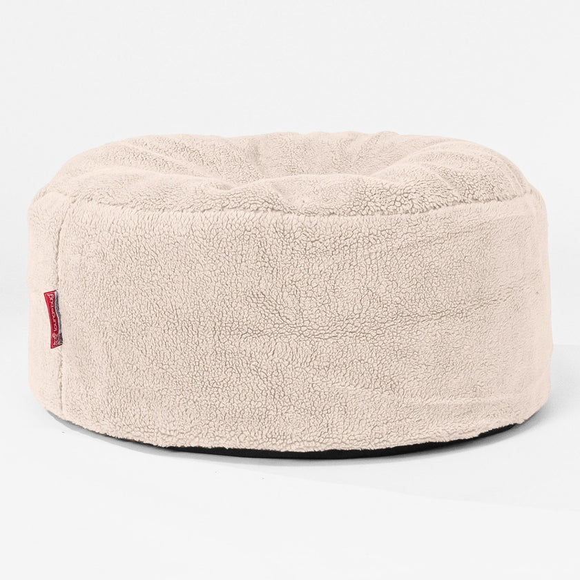 Lounge Pug - Pouf Rotondo - Eco-pelliccia Orsacchiotto Panna– Big Bertha  Original IT