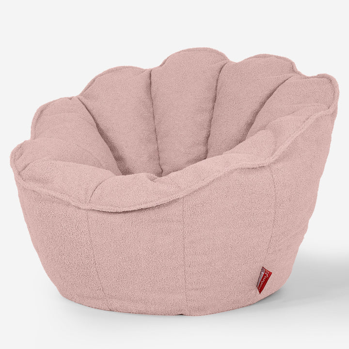 Sedia Pouf Sacco Natalia Sacco - Bouclé Rosa_02