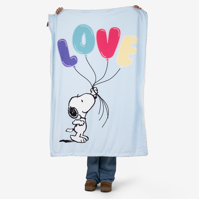 Snoopy Coperta / Plaid - Scritta Love 01