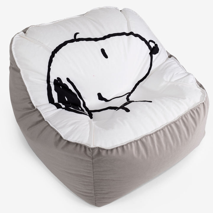 Snoopy Sedia Pouf Sacco Sloucher - Viso 01