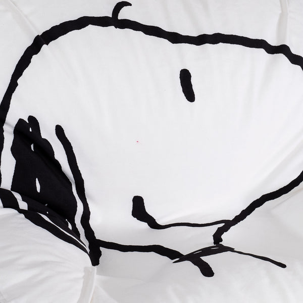 Snoopy Sedia Pouf Sacco Sloucher - Viso Fabric Close-up Image